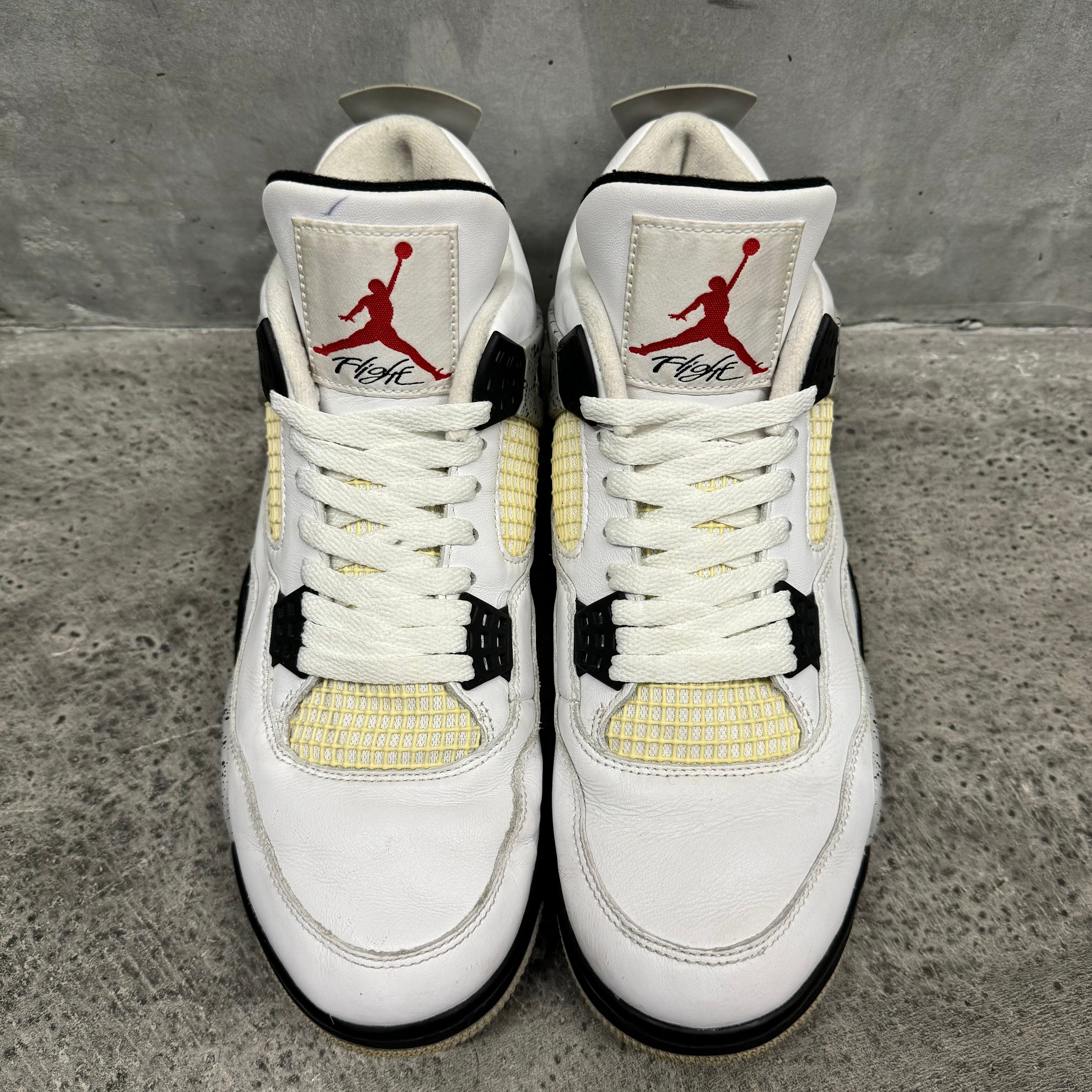 【US10.5】AIR JORDAN 4 RETRO OG "White Cement" 840606-912