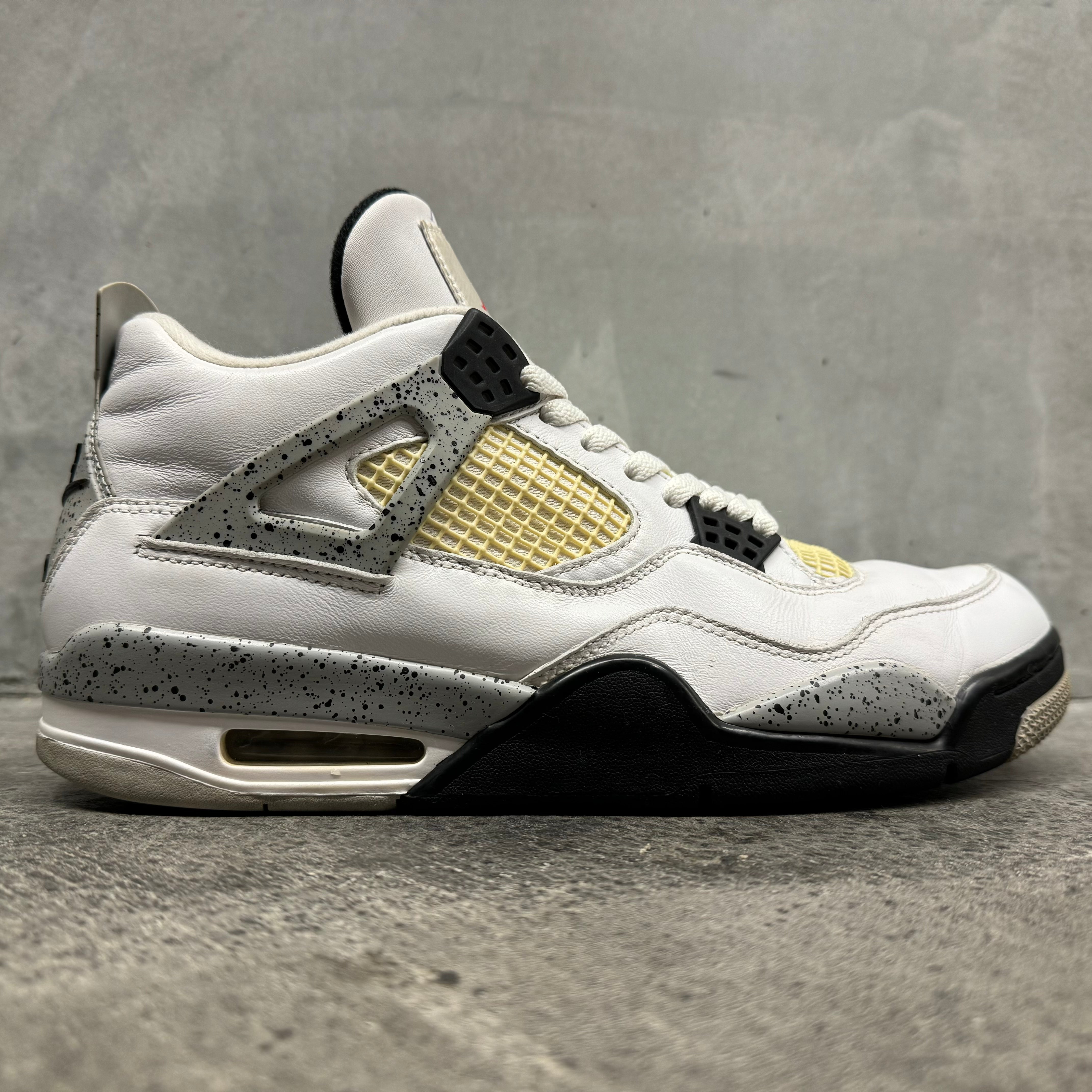 【US10.5】AIR JORDAN 4 RETRO OG "White Cement" 840606-912