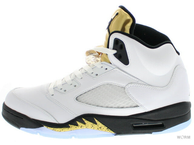 【US10】 AIR JORDAN 5 RETRO OLYMPIC GOLD 136027-133 【DS】