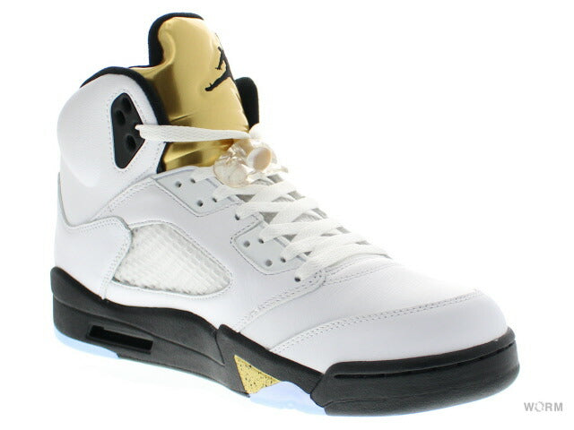 【US10】 AIR JORDAN 5 RETRO OLYMPIC GOLD 136027-133 【DS】-WORM OSAKA-WORM TOKYO WEB STORE-100% Authentic Sneakers