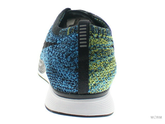 【US11.5】 NIKE FLYKNIT RACER “BLUE GLOW YELLOW STRIKE” 526628-405 【DS】