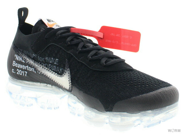【US9】 NIKE THE 10:AIR VAPORMAX FK OFF-WHITE BLACK 2018 AA3831-002 【DS】