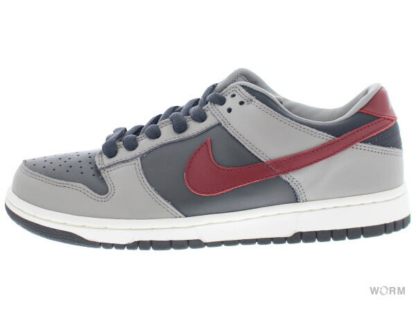 【US8.5】 NIKE SB DUNK LOW PRO GREY TEAM RED 304714-061 【DS】