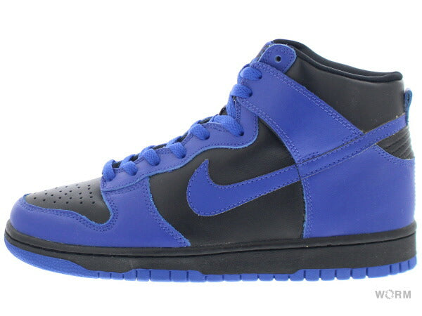 【US8.5】 NIKE DUNK HIGH FOOT ACTION BLK RYL 630383-041 【DS】