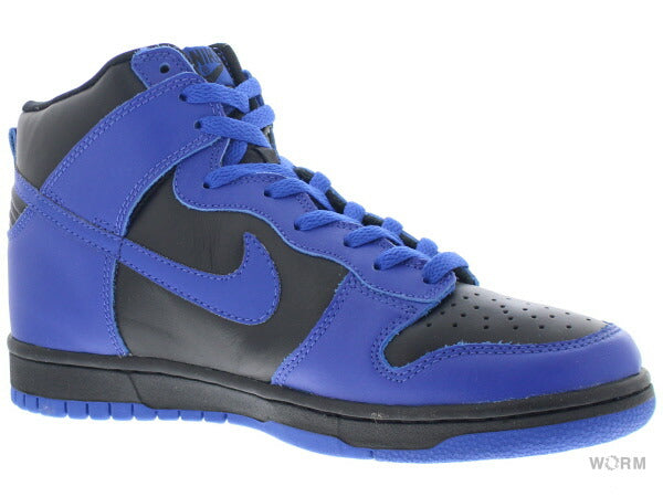 【US8.5】 NIKE DUNK HIGH FOOT ACTION BLK RYL 630383-041 【DS】