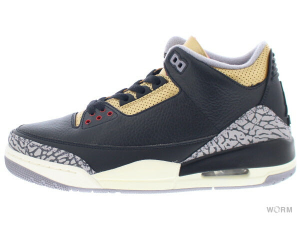 【W US10.5】 WMNS AIR JORDAN 3 RETRO BLACK ELEPHANT CK9246-067 【DS】
