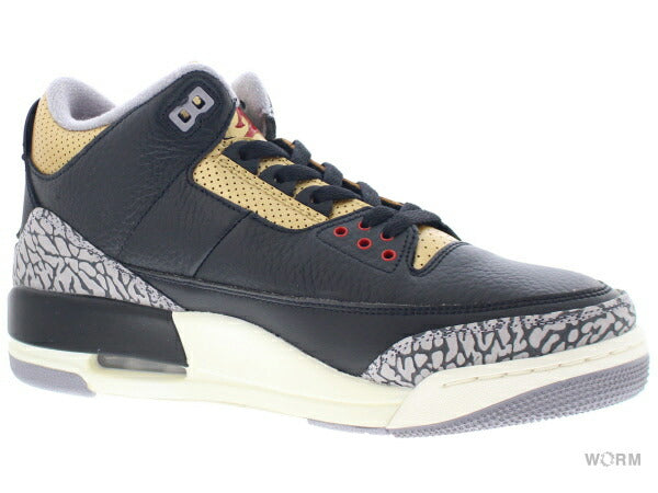 【W US10.5】 WMNS AIR JORDAN 3 RETRO BLACK ELEPHANT CK9246-067 【DS】