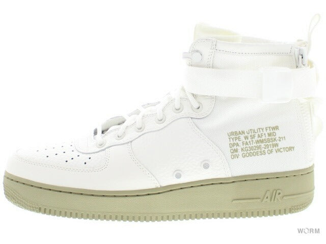 【W US10】 NIKE W SF AIR FORCE 1 MID AA3966-100 【DS】