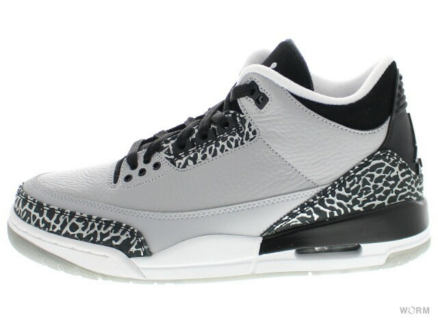 【US9】 AIR JORDAN 3 RETRO WOLF GREY 136064-004 【DS】-WORM TOKYO-WORM TOKYO WEB STORE-100% Authentic Sneakers