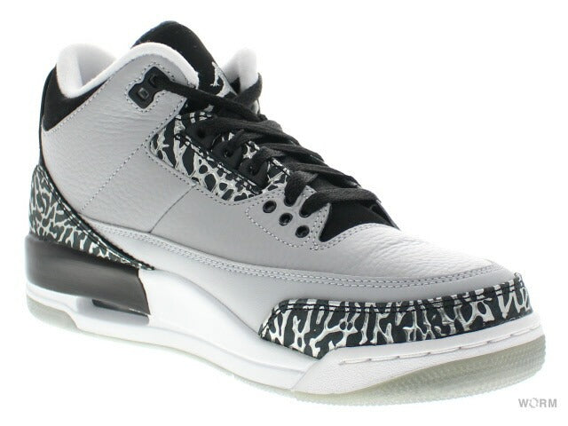 【US9】 AIR JORDAN 3 RETRO WOLF GREY 136064-004 【DS】
