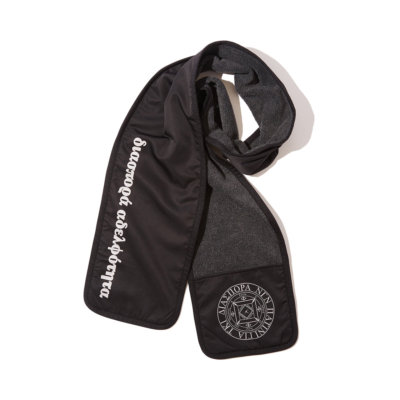 Diaspora skateboards Pocketable Muffler Grey Black-WORM TOKYO-WORM TOKYO WEB STORE-100% Authentic Sneakers