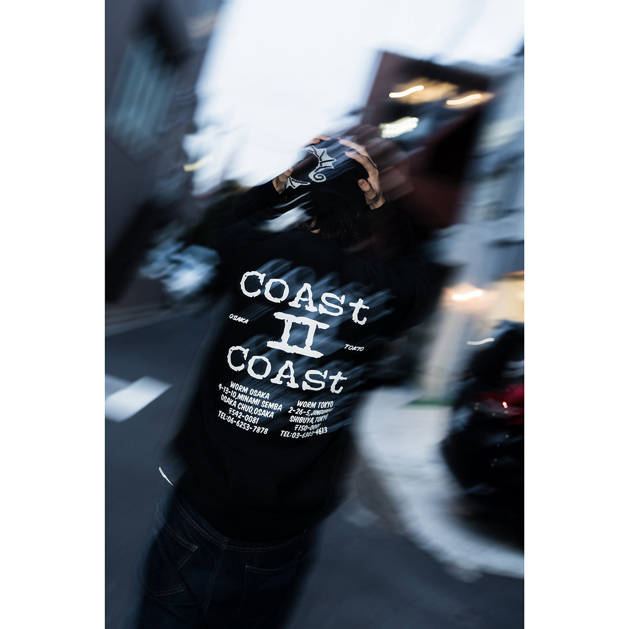 WORM Coast 2 Coast Crew Neck Sweatshirt Black M