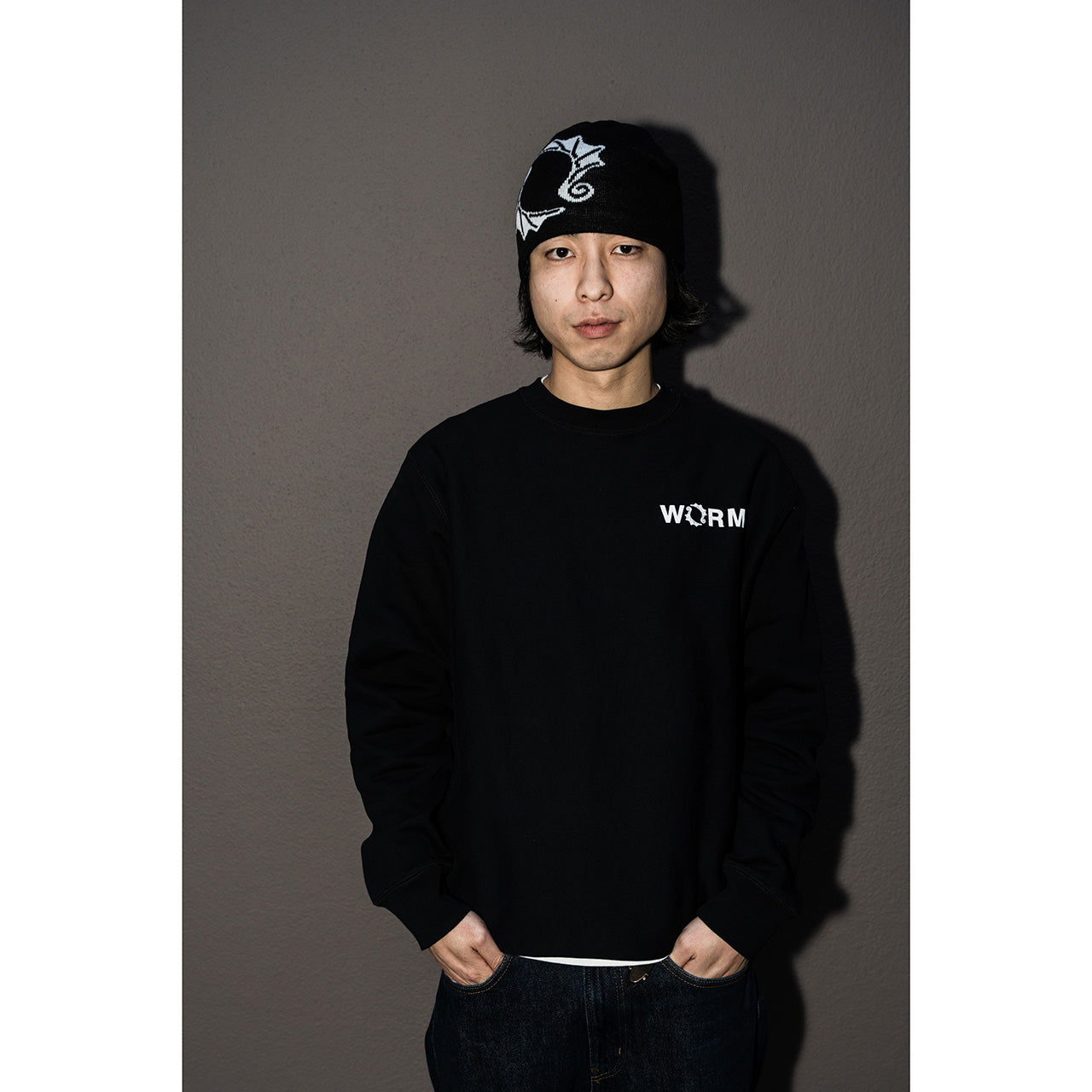 WORM Coast 2 Coast Crew Neck Sweatshirt Black M