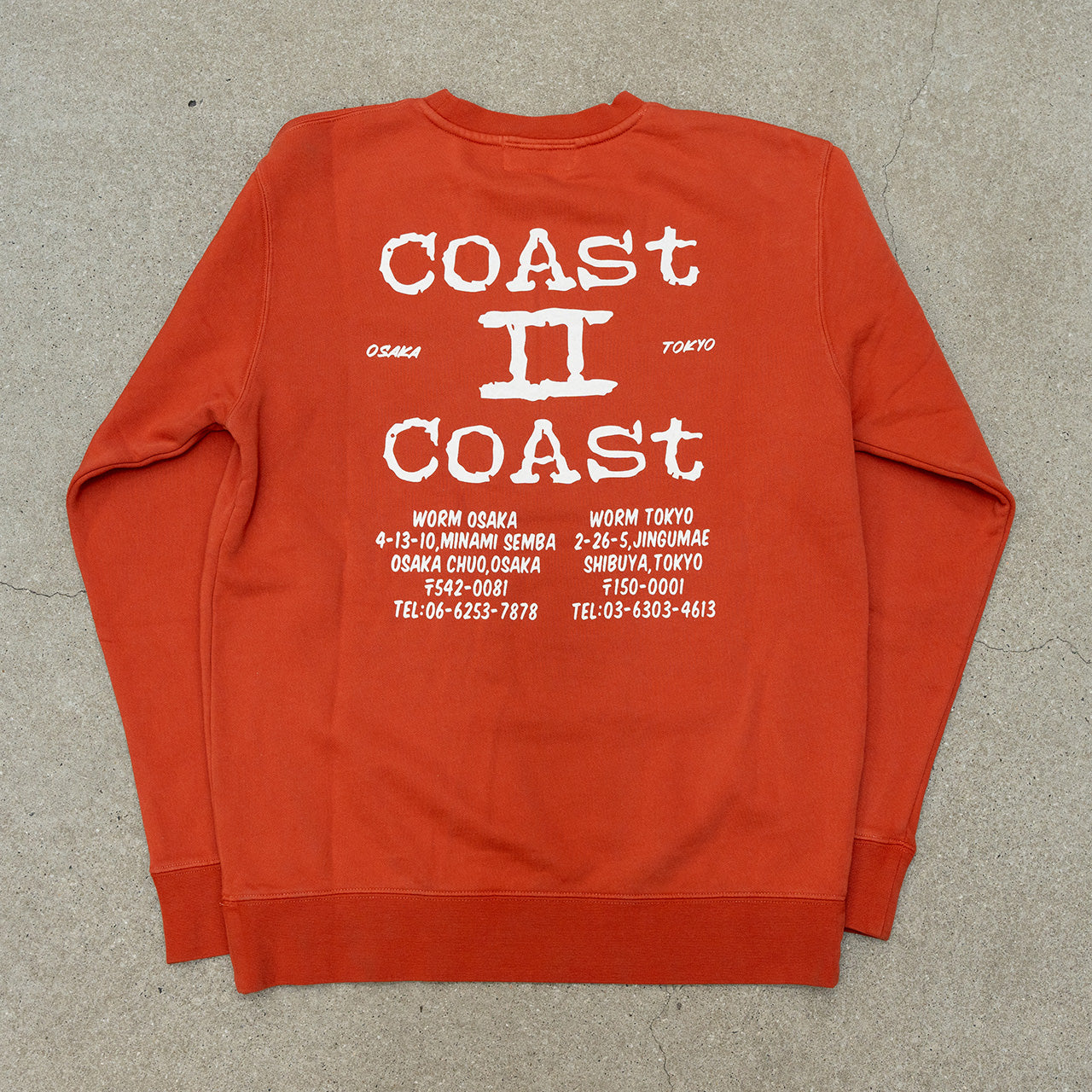 WORM Coast 2 Coast Crew Neck Sweatshirt Amber L