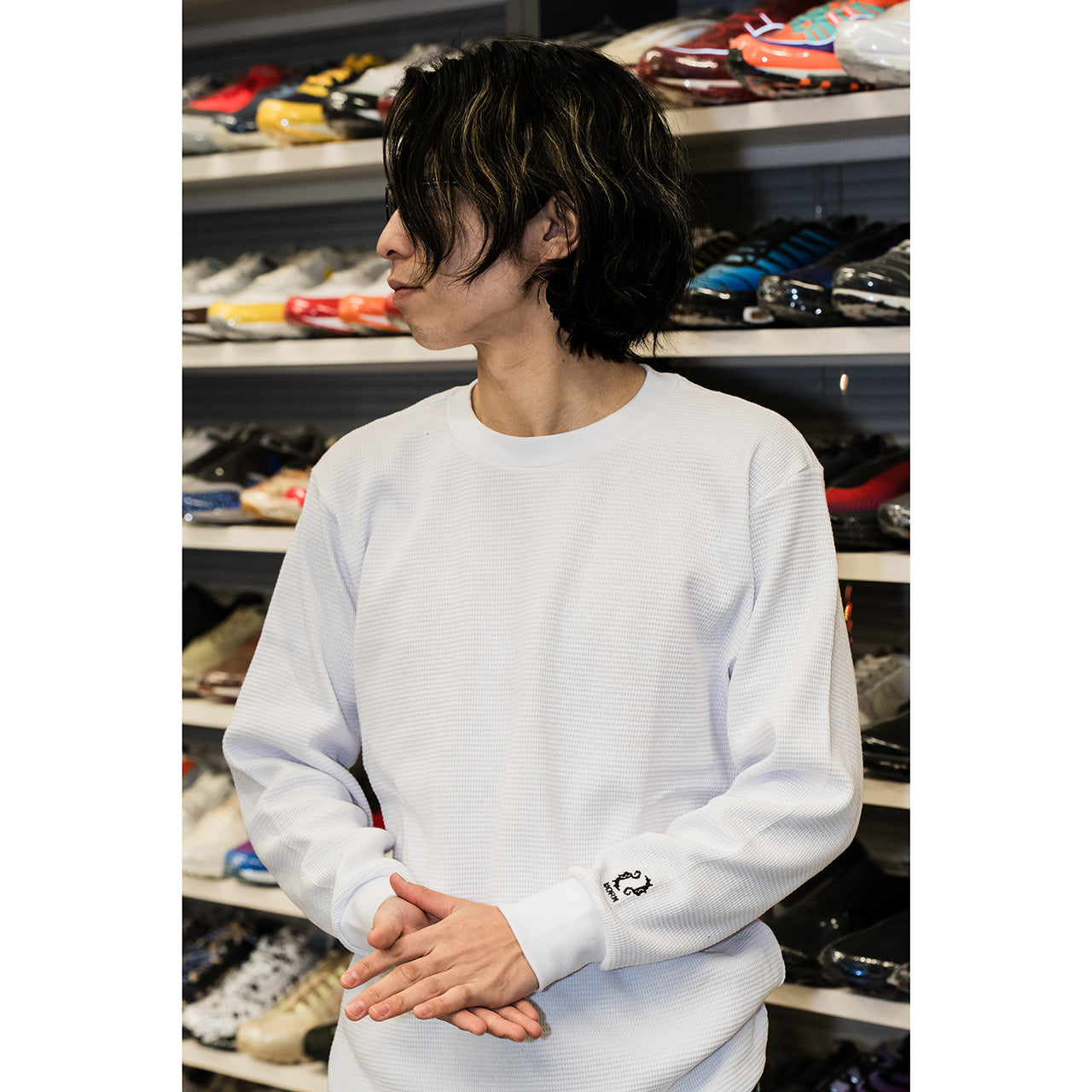 WORM 8bit Logo L/S Thermal White M