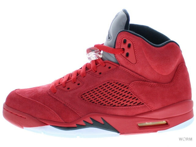 【US9】 AIR JORDAN 5 RETRO Red Suede 136027-602 【DS】