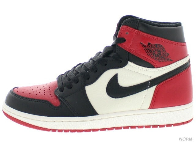 US10.5】 AIR JORDAN 1 RETRO HIGH OG BRED TOE 555088-610 【DS 