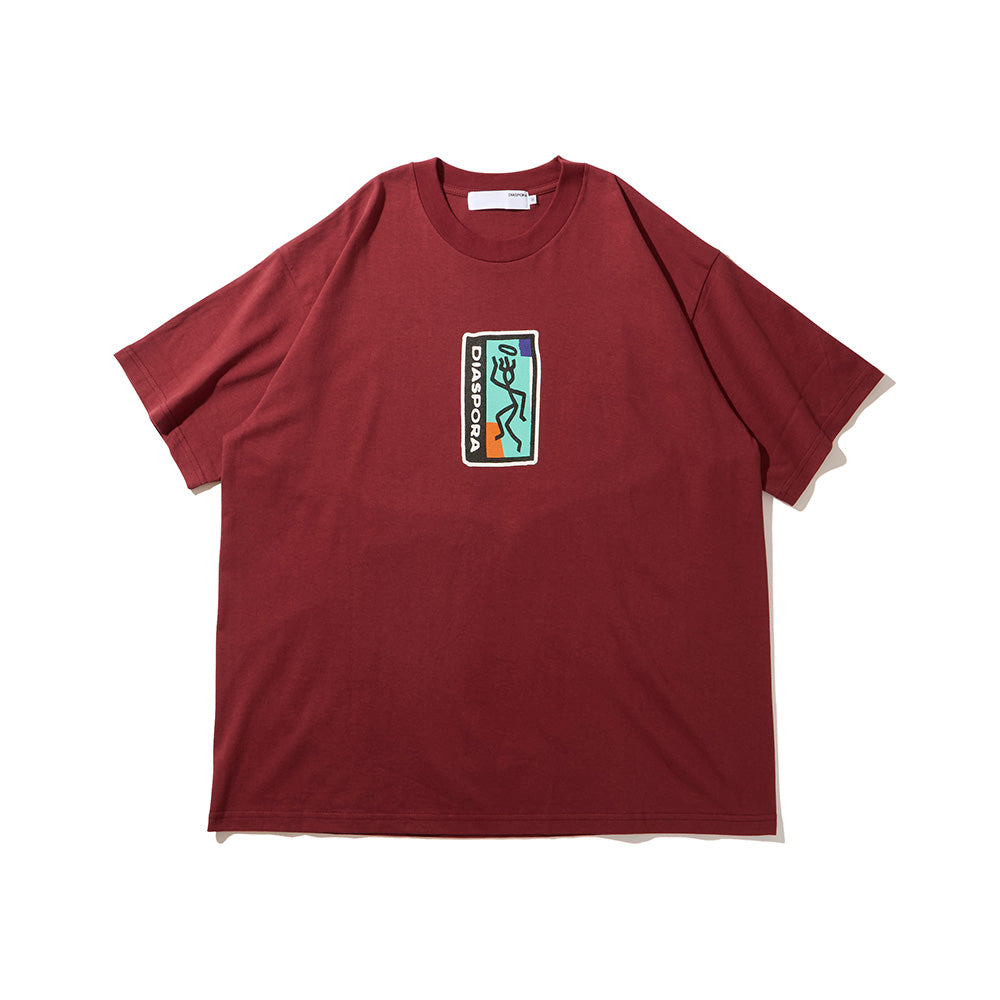 Diaspora skateboards Dance Nation Tee Burgundy XL