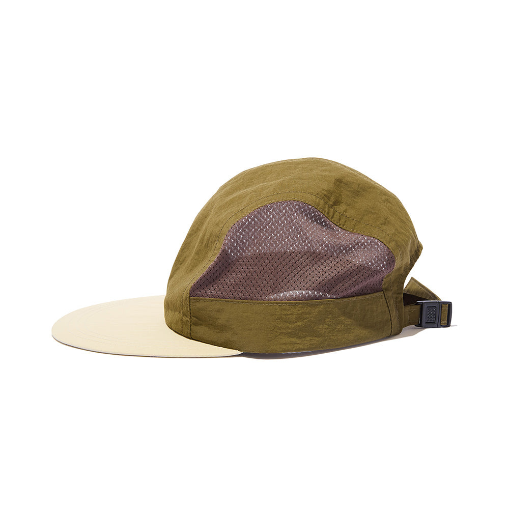 Diaspora skateboards Ripstop Side-Mesh Long Bill Cap Khaki-WORM TOKYO-WORM TOKYO WEB STORE-100% Authentic Sneakers