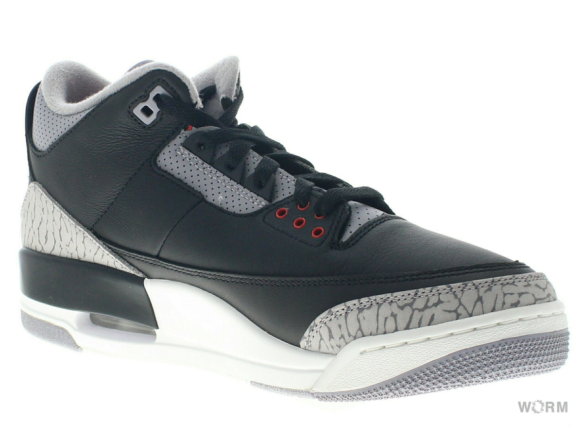 【US9.5】 AIR JORDAN 3 RETRO BLACK CEMENT 2024 DN3707-010 【DS】