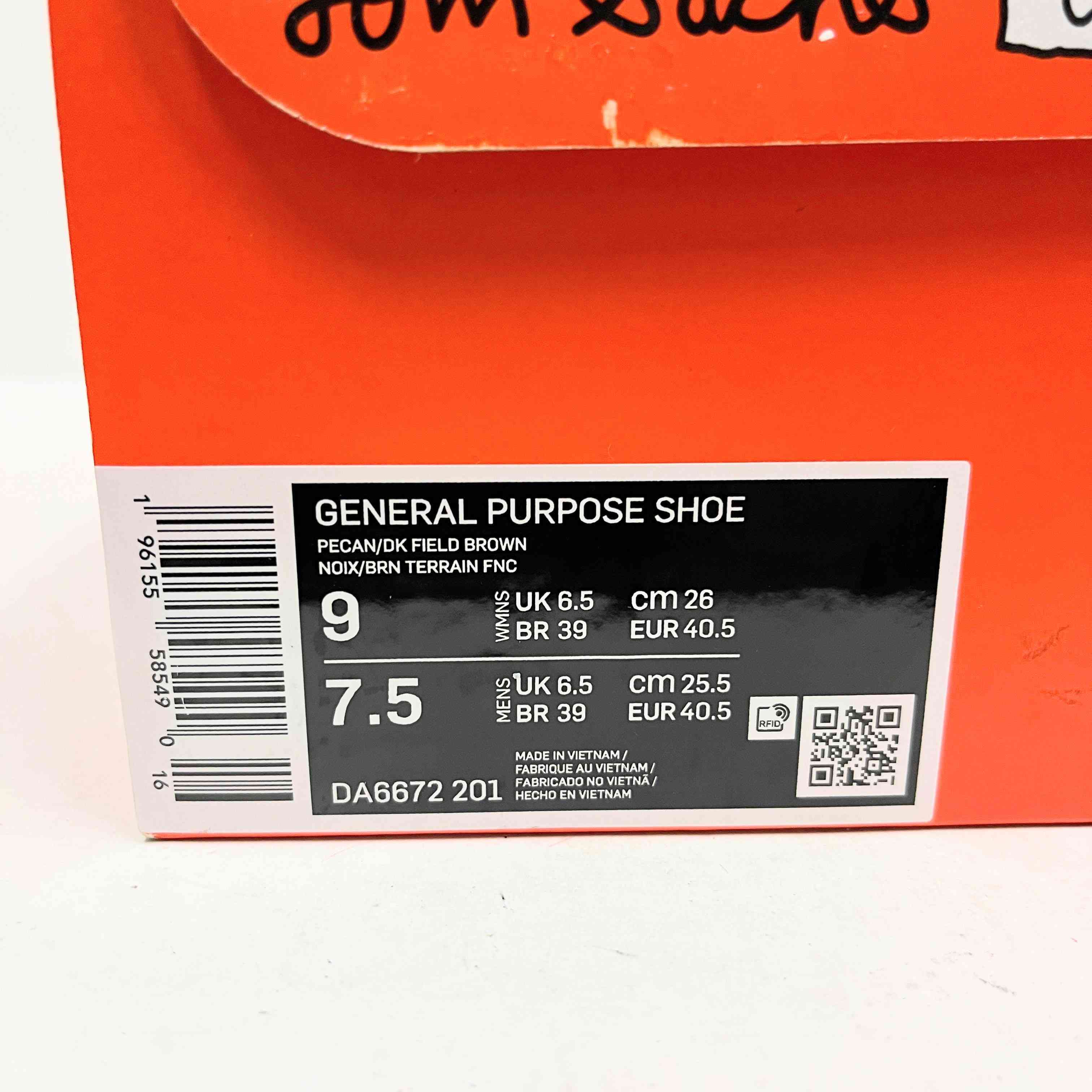 【US8】 NIKE GENERAL PURPOSE SHOE DA6672-201 【USED】