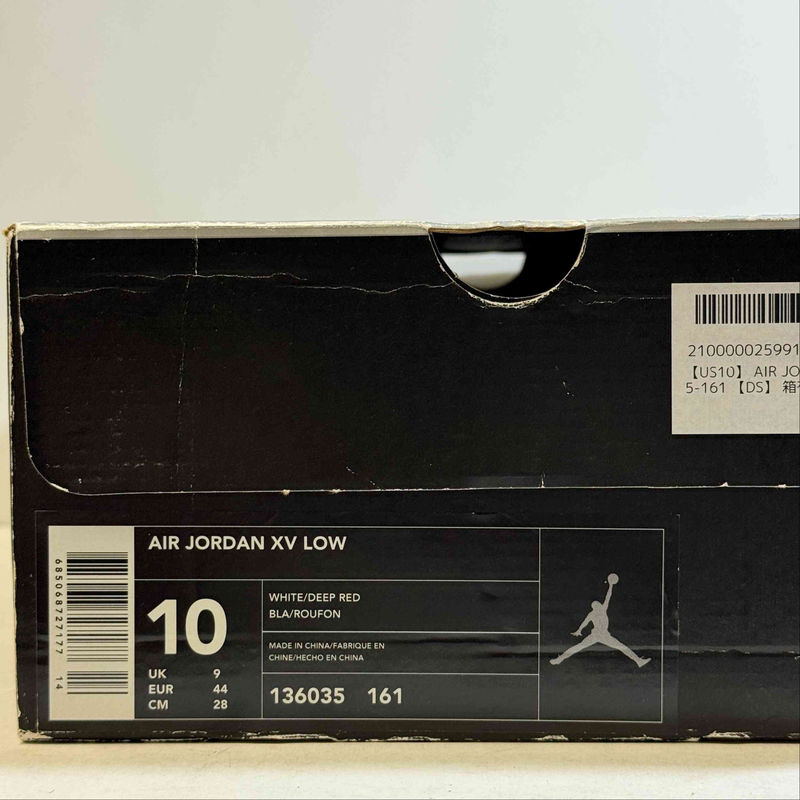 【US10】 AIR JORDAN 15 LOW 136035-161 【DS】
