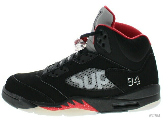 【US9.5】 AIR JORDAN 5 RETRO SUPREME 824371-001 【DS】-WORM OSAKA-WORM TOKYO WEB STORE-100% Authentic Sneakers