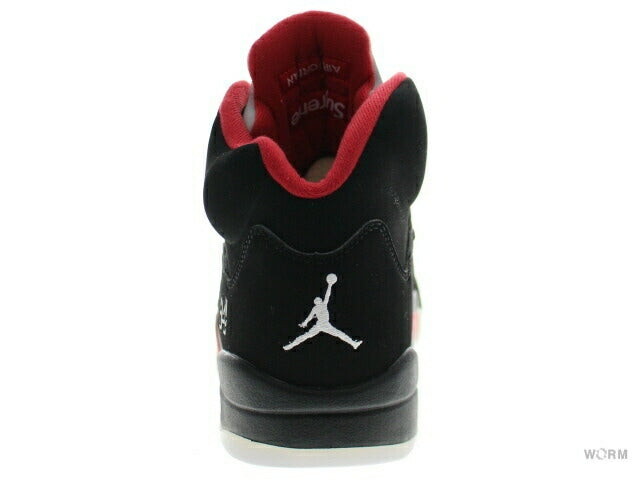 【US9.5】 AIR JORDAN 5 RETRO SUPREME 824371-001 【DS】-WORM OSAKA-WORM TOKYO WEB STORE-100% Authentic Sneakers