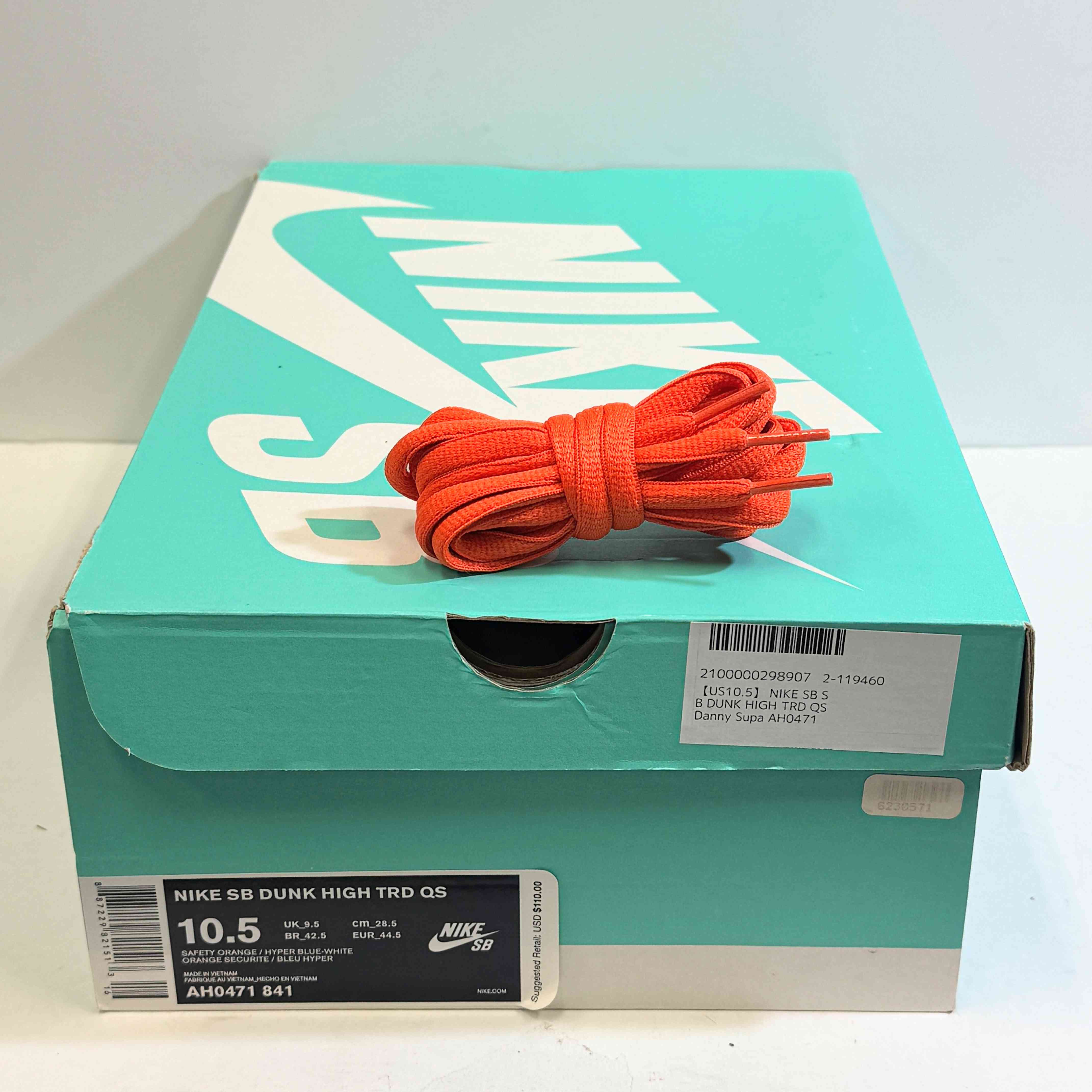 【US10.5】 NIKE SB SB DUNK HIGH TRD QS Danny Supa AH0471-841 【USED】