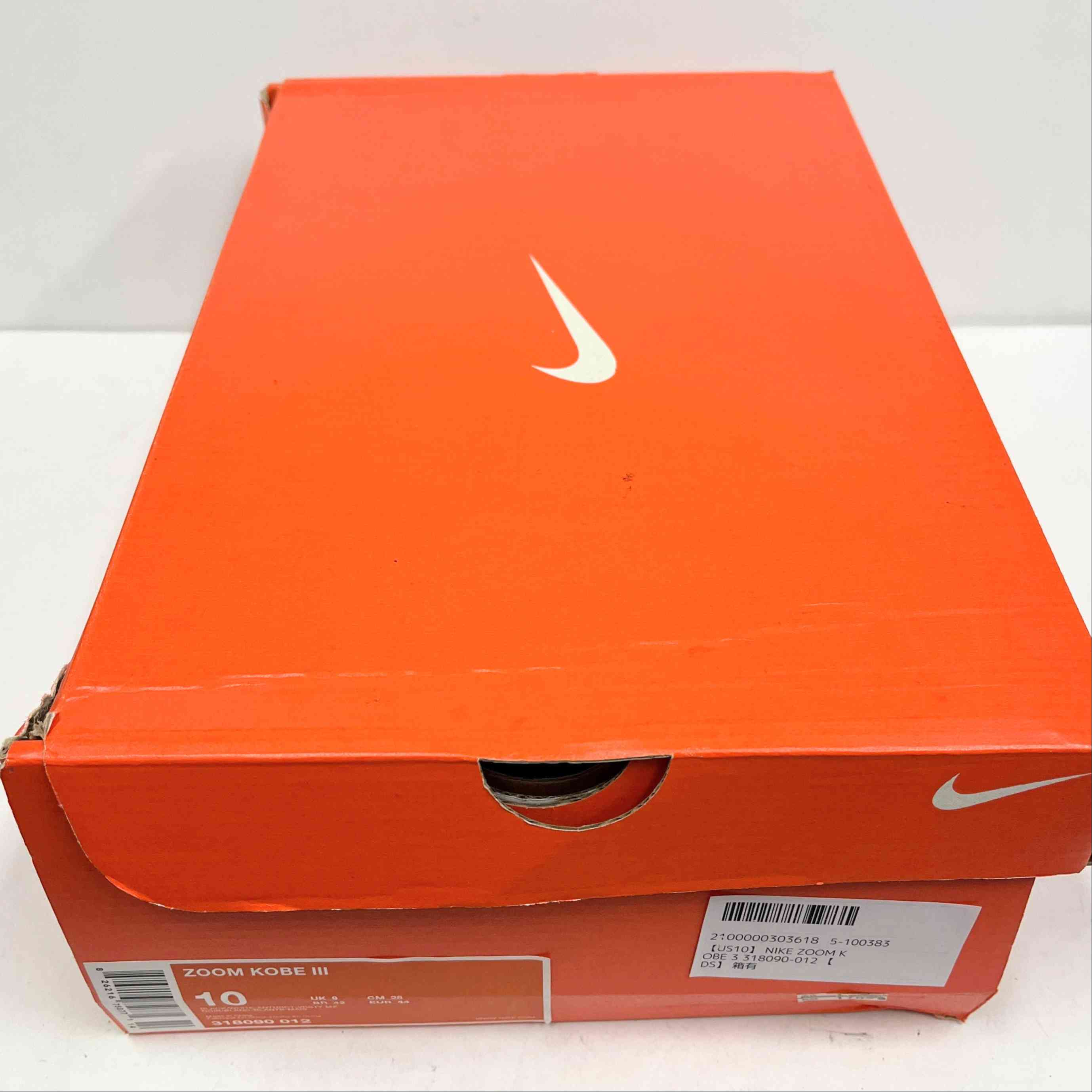 【US10】 NIKE ZOOM KOBE 3 318090-012 【DS】