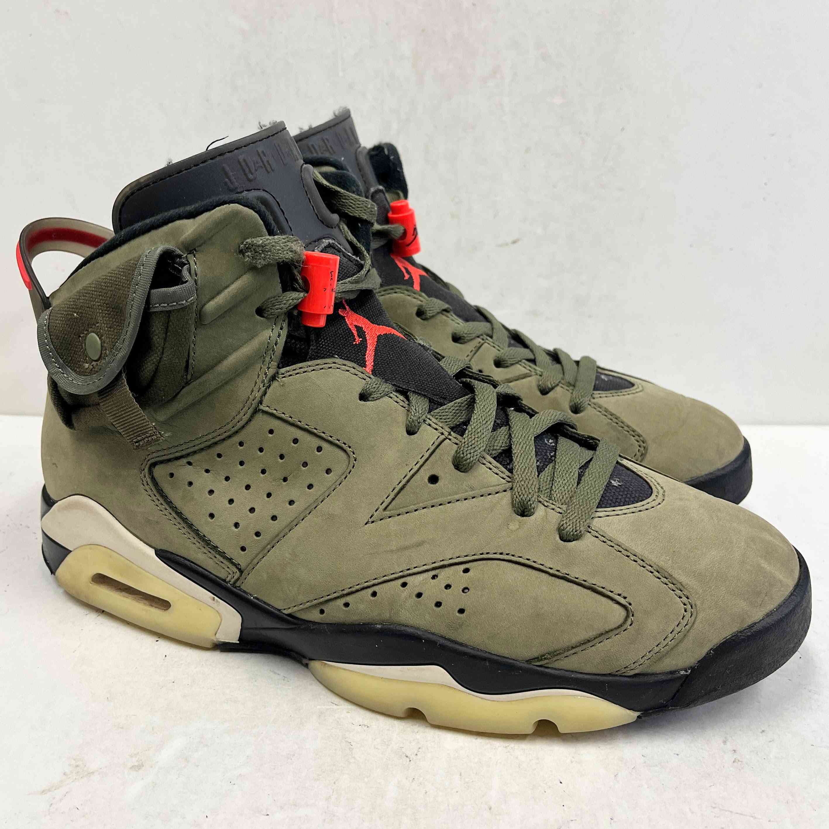 【US10】 AIR JORDAN 6 RETRO SP TRAVIS SCOTT CN1084-200 【USED】