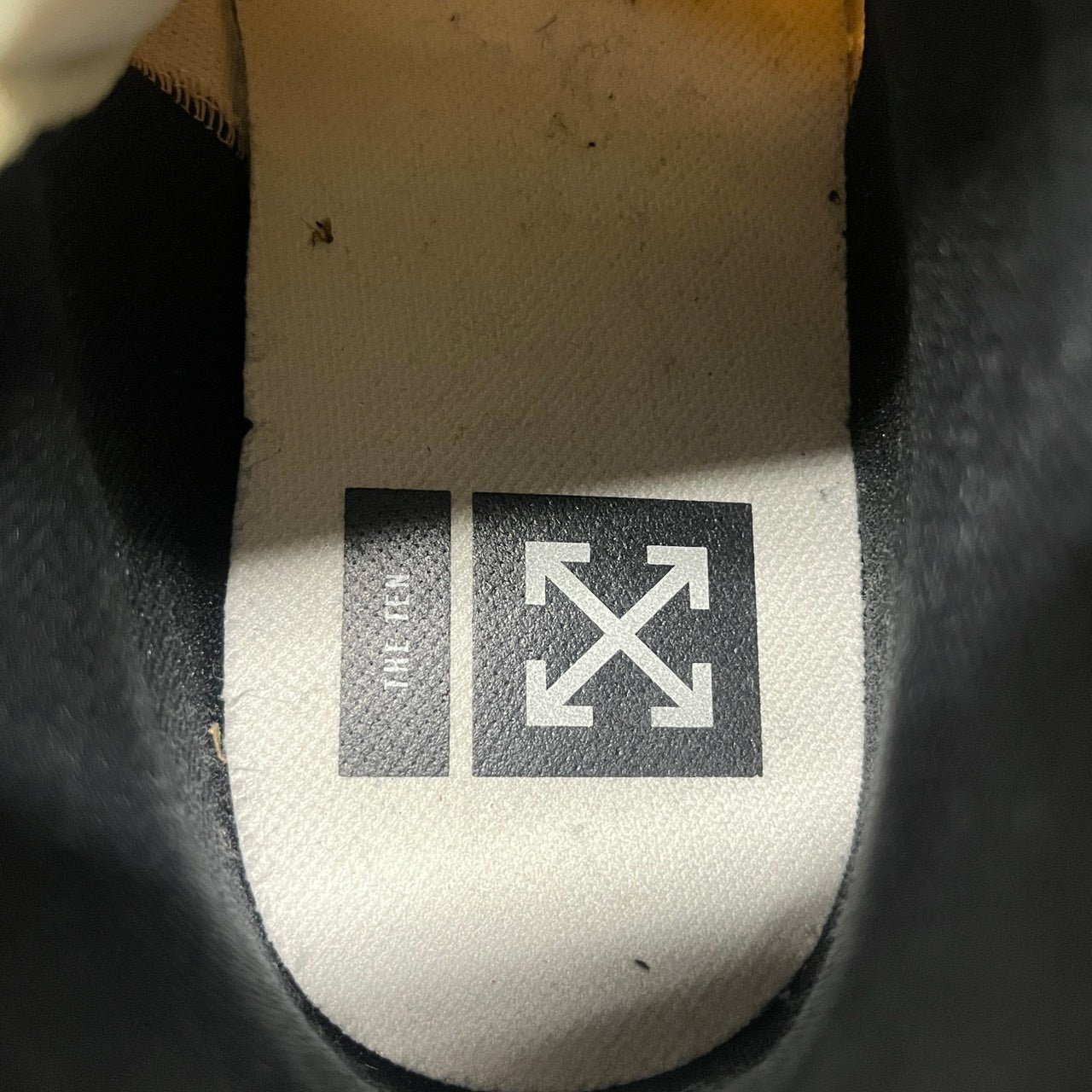 【US13】 THE:10 AIR JORDAN 1 OFF WHITE AA3834-101 【USED】