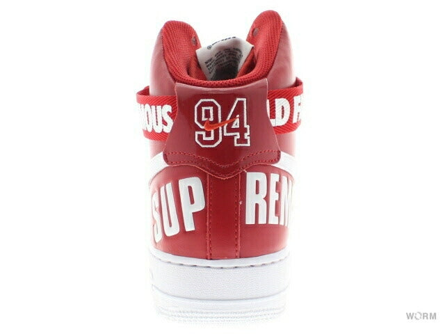 【US9.5】 NIKE AIR FORCE 1 HIGH SUPREME SP SUPREME 698696-610 【DS】