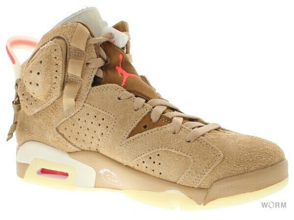 【US8.5】 AIR JORDAN 6 RETRO SP TRAVIS SCOTT BRITISH KHAKI DH0690-200 【DS】
