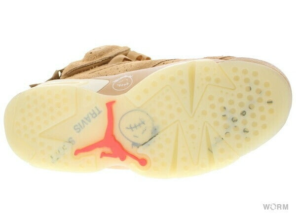 【US8.5】 AIR JORDAN 6 RETRO SP TRAVIS SCOTT BRITISH KHAKI DH0690-200 【DS】