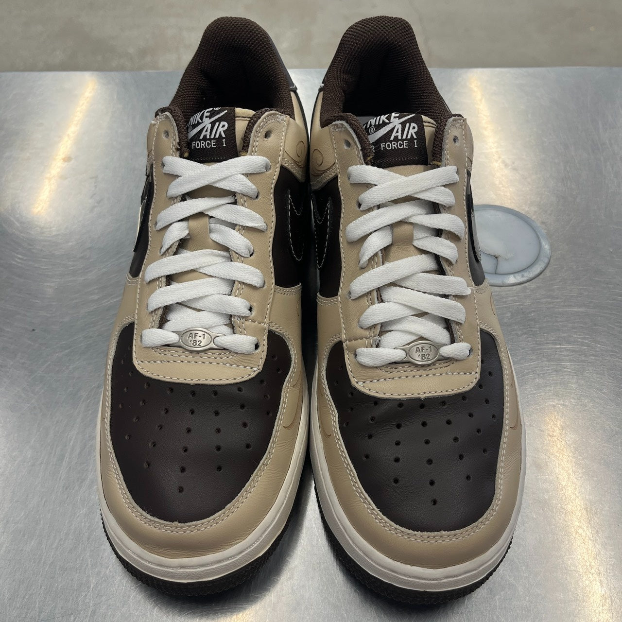 【US9】 NIKE AIR FORCE 1 BROWN PRIDE 307334-221 【USED】