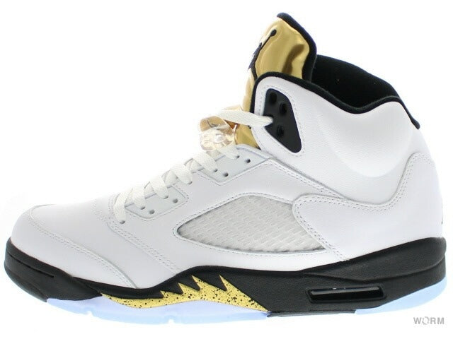 【US9】 AIR JORDAN 5 RETRO Olympic 136027-133 【DS】