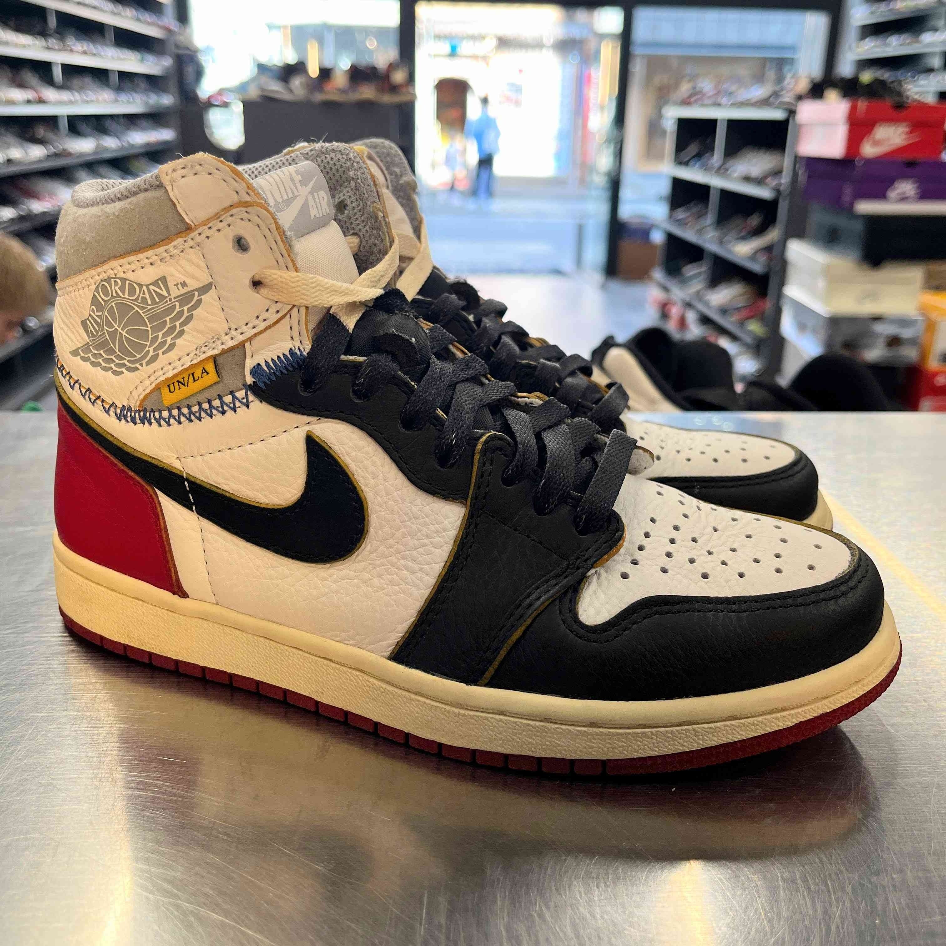 【US5】 AIR JORDAN 1 RETRO HI NRG UNION BV1300-106 【USED】