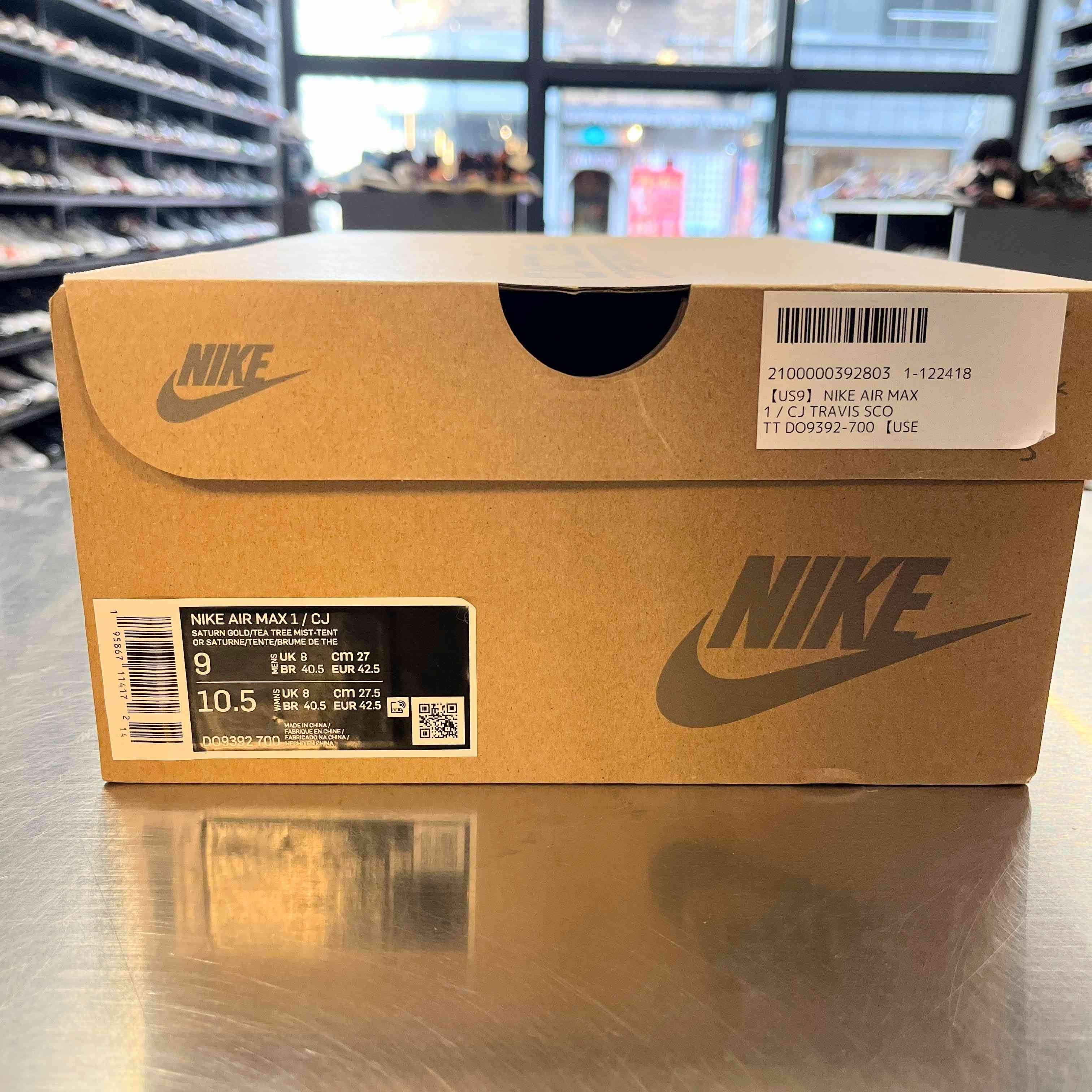 【US9】 NIKE AIR MAX 1 / CJ TRAVIS SCOTT DO9392-700 【USED】