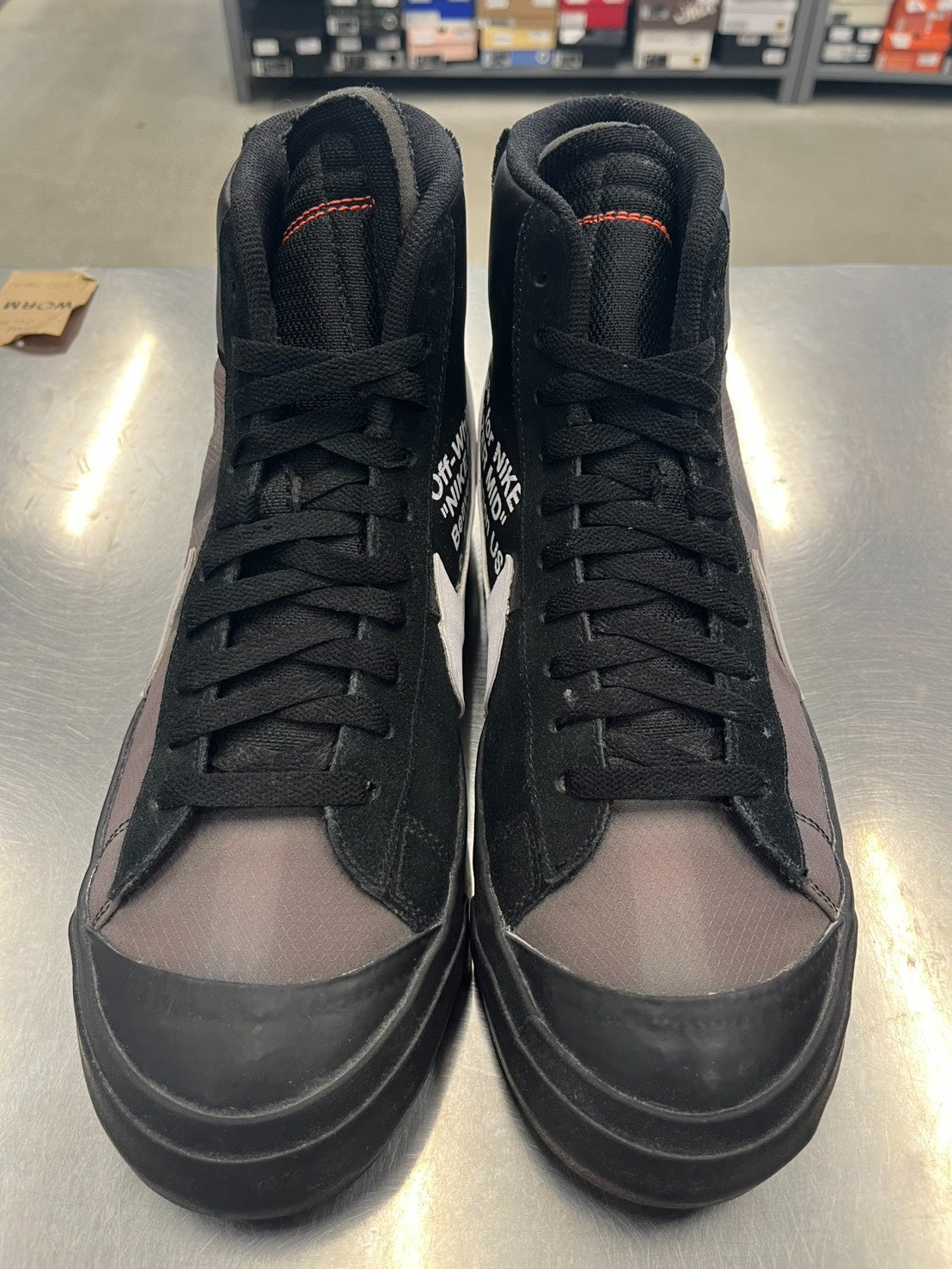 【US12】 NIKE THE:10 BLAZER MID OFF WHITE AA3832-001 【USED】