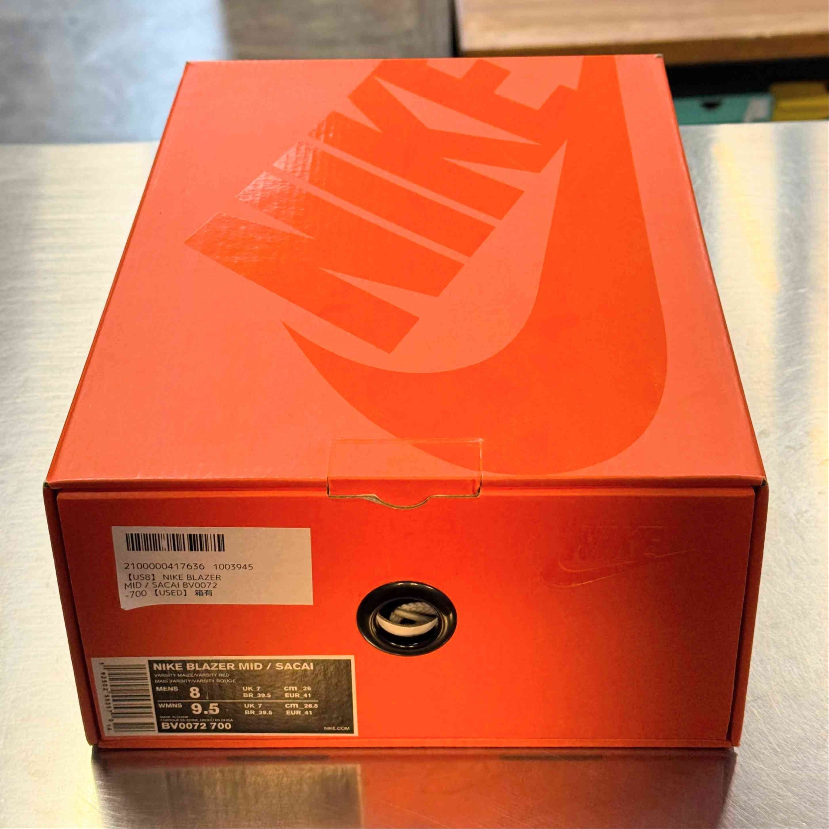 【US8】 NIKE BLAZER MID / SACAI BV0072-700 【USED】
