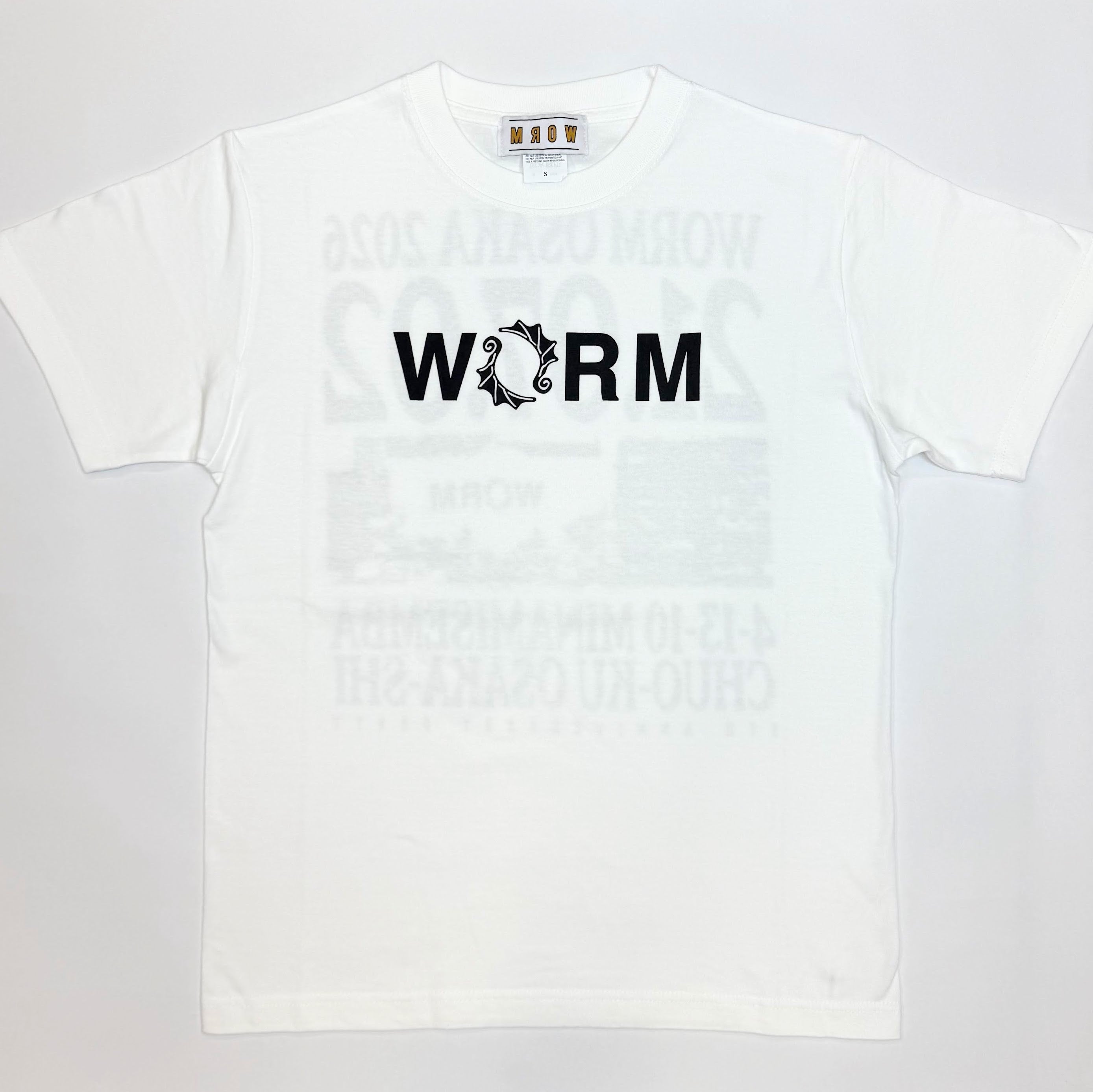 WORM OSAKA 5TH ANNIVERSARY T-SHIRT WHITE S