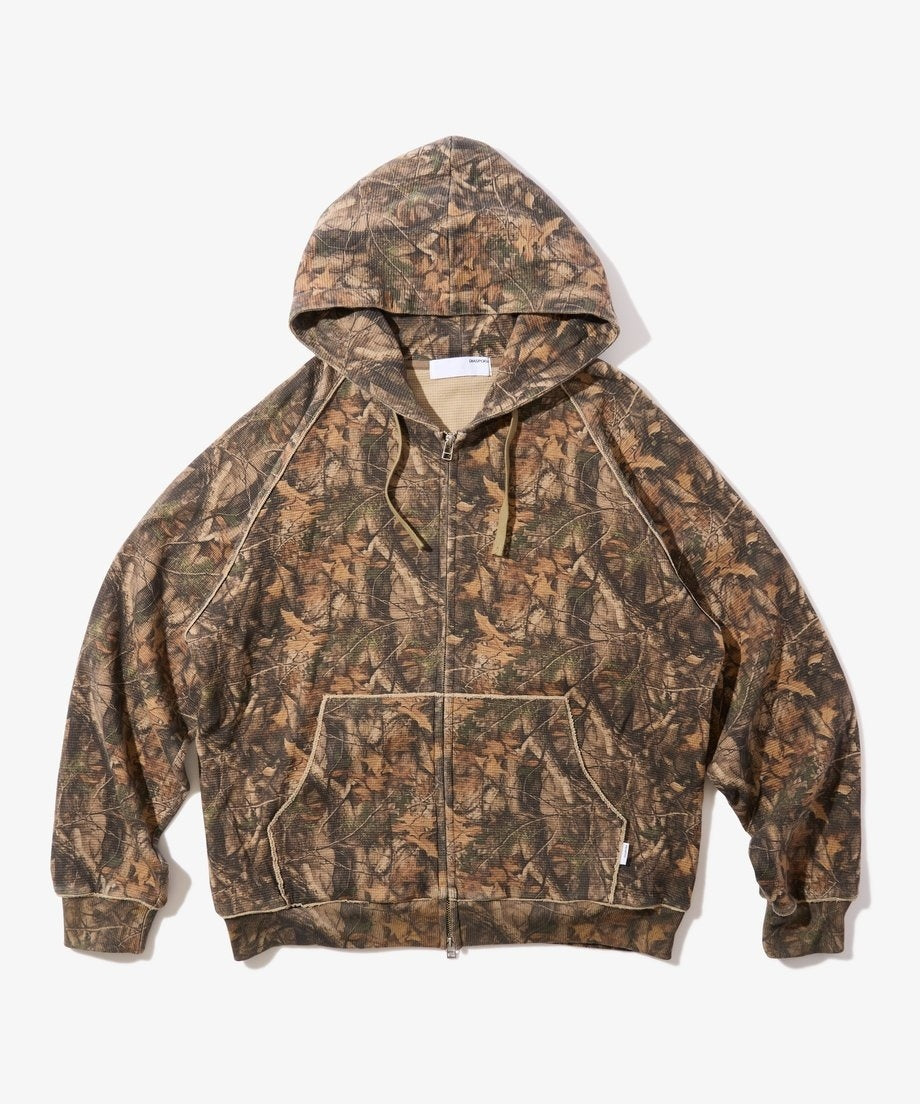 Diaspora skateboards Dry Waffle Full Zip Hoodie Realtree Camo M