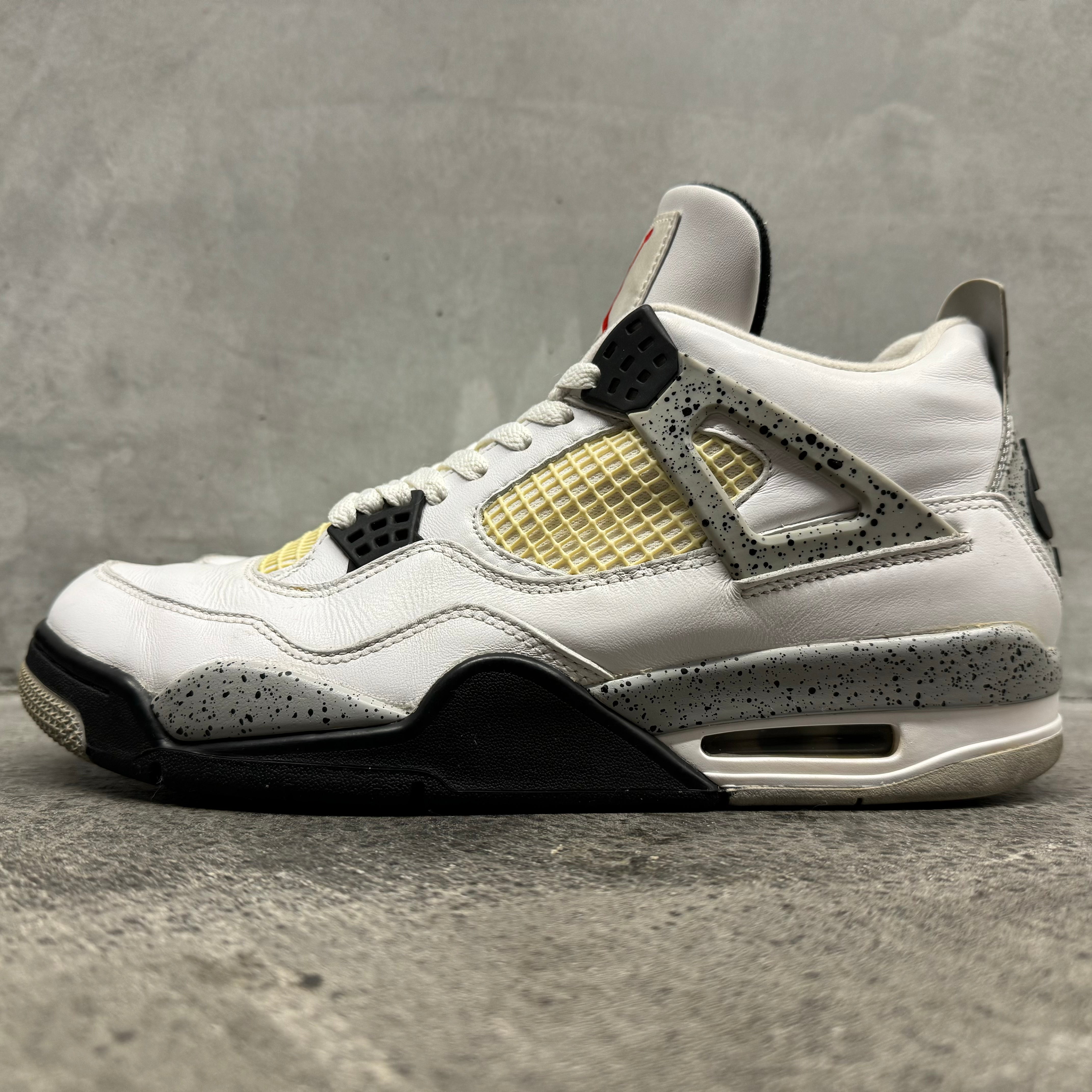 【US10.5】AIR JORDAN 4 RETRO OG "White Cement" 840606-912