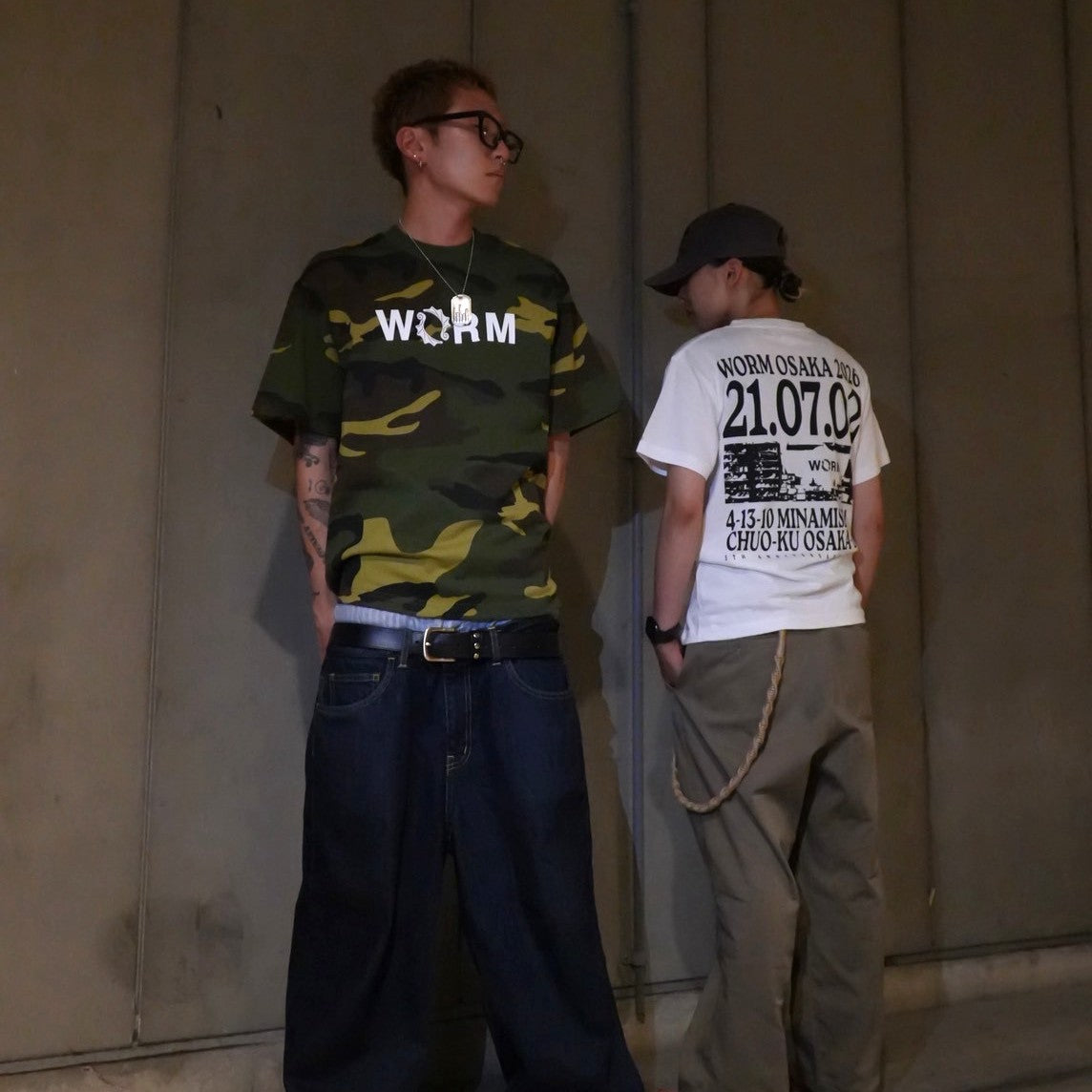 WORM LOGO T-SHIRT CAMO