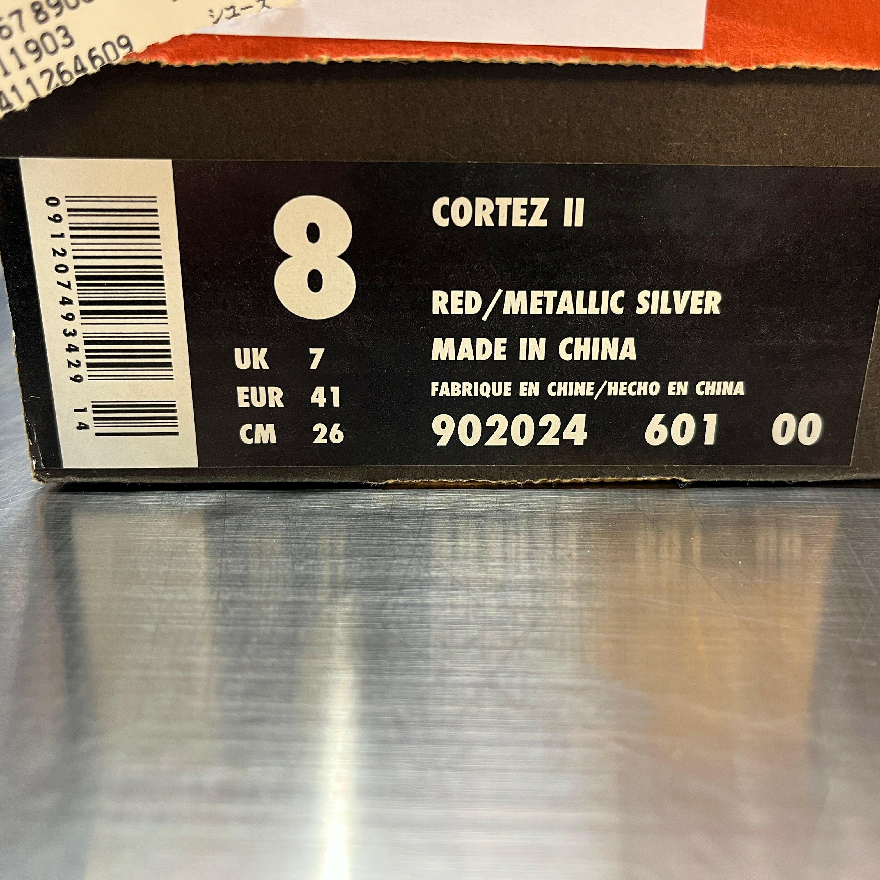 【US8】CORTEZ 2 "Red/Metallic Silver" 902024-601