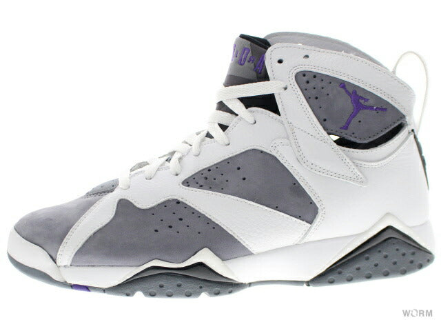 AIR JORDAN 7 RETRO 304775-151 white/varsity purple-flnt gray Air Jorda