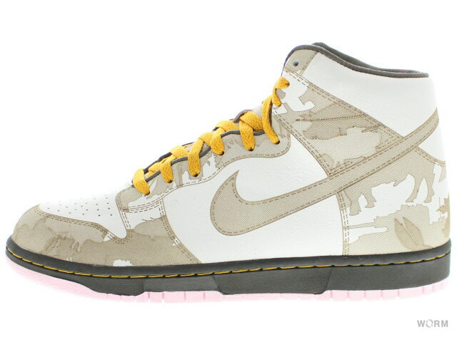 NIKE DUNK HI 1 PIECE 311612-121 white/khaki-oink ice dunk high dress [