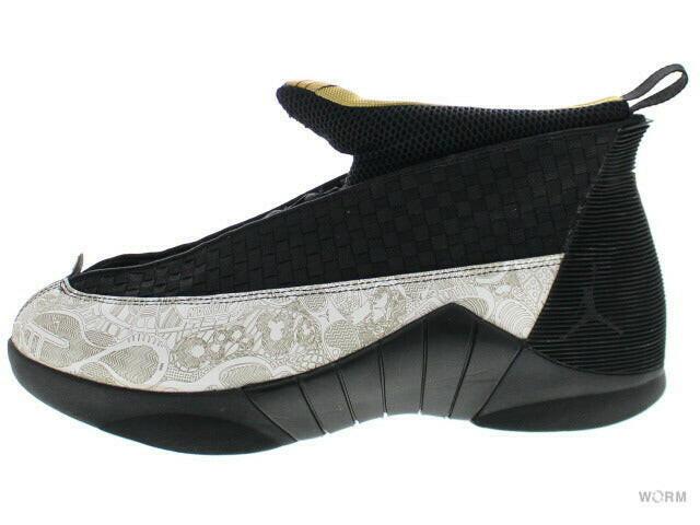 black and gold jordan 15