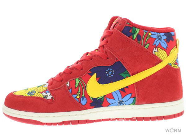 WMNS NIKE DUNK HI SKINNY PRINT 543242-602 unvrsty rd/tr yllw-sl-unvrst